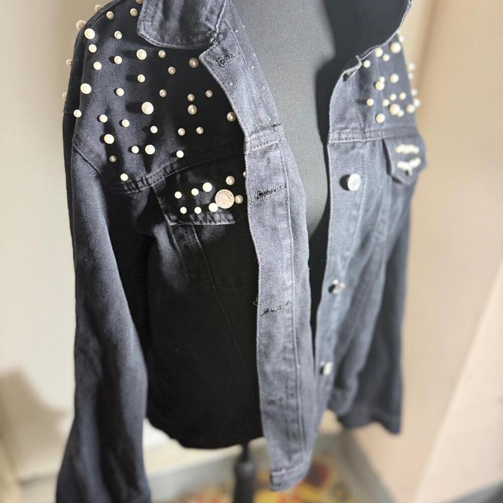 Western Festival Black Jean Jacket